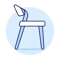 Simple Modern Chair Illustration from UX Duotone Set