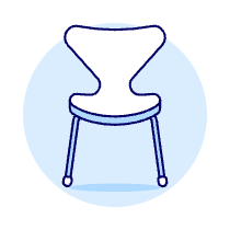 White Chair Sofa Illustration from UX Duotone Set