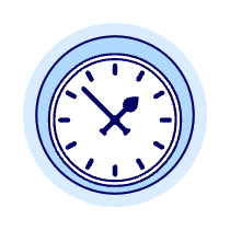 Classic Wall Clock Illustration from UX Duotone Set