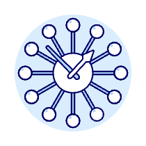 Modern Wall Clock Illustration from UX Duotone Set