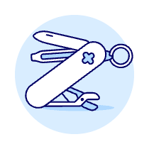 Swiss Army Pocket Illustration from UX Duotone Set
