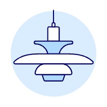 Modern Flower Lamp Illustration from UX Duotone Set