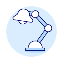 Studio Desk Lamp Illustration from UX Duotone Set