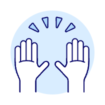 Hand Raise 1 Illustration from UX Duotone Set