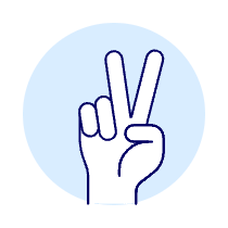V Sign 1 Illustration from UX Duotone Set