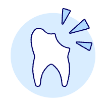 Dentistry Tooth Broken Illustration from UX Duotone Set