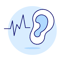 Hearing Signal 1 Illustration from UX Duotone Set