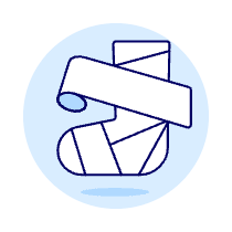 Bandaged Foot Illustration from UX Duotone Set