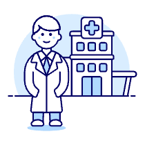 Doctor Hospital 1 Illustration from UX Duotone Set