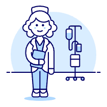 Nurse Care 2 Illustration from UX Duotone Set