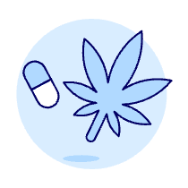 Capsule Drug Weed Illustration from UX Duotone Set