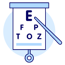 Eye Chart 1 Illustration from UX Duotone Set