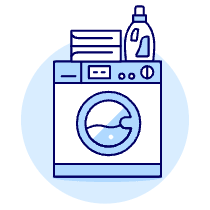 Laundry Illustration from UX Duotone Set