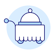 Food Service Illustration from UX Duotone Set