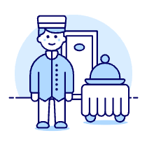 Room Service 1 Illustration from UX Duotone Set