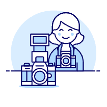 Photographers Camera 2 Illustration from UX Duotone Set