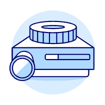 Film Projector Illustration from UX Duotone Set