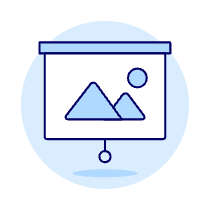 Projector Screen Illustration from UX Duotone Set