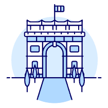 Arch Triumph Illustration from UX Duotone Set