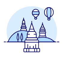 Bagan Illustration from UX Duotone Set