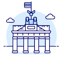 BRANDENBURG Gate Illustration from UX Duotone Set