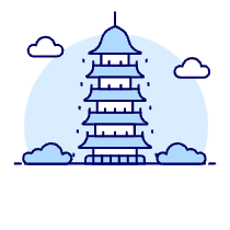 Chinese Pagoda 1 Illustration from UX Duotone Set
