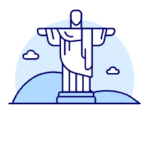 Christ The Redeemer Illustration from UX Duotone Set