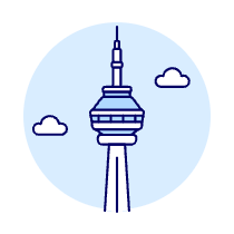 Cn Tower Illustration from UX Duotone Set