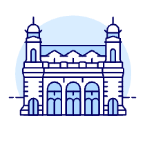 Ellis Island Illustration from UX Duotone Set