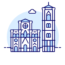 Florence Cathedral Illustration from UX Duotone Set