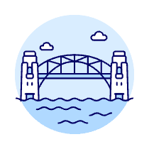 Harbor Bridge Illustration from UX Duotone Set