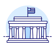 Lincoln Memorial Illustration from UX Duotone Set
