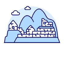 Machu Picchu Illustration from UX Duotone Set