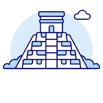Mesoamerican Pyramid Illustration from UX Duotone Set