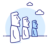 Moai Illustration from UX Duotone Set