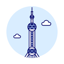 Pearl Tower Illustration from UX Duotone Set