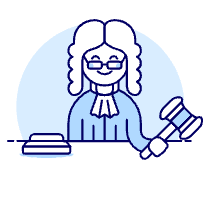 Judge 1 1 Illustration from UX Duotone Set