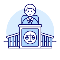 Judge 2 1 Illustration from UX Duotone Set