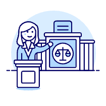 Lawyer Judge 1 Illustration from UX Duotone Set