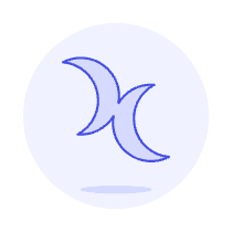 Bisexual Doublemoon Symbol Illustration from UX Duotone Set