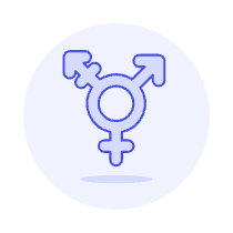 Pink Transgender Symbol Illustration from UX Duotone Set