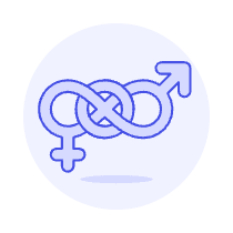 Pride Bisexual Symbol 1 Illustration from UX Duotone Set