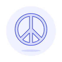 Pride Peace Symbol Illustration from UX Duotone Set