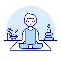 Meditation 1 1 Illustration from UX Duotone Set