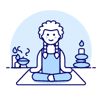 Meditation 1 4 Illustration from UX Duotone Set
