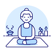 Meditation 2 2 Illustration from UX Duotone Set