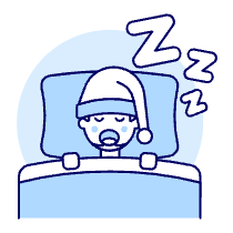 Sleeping 1 Illustration from UX Duotone Set