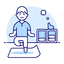 Yoga 1 1 Illustration from UX Duotone Set