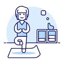 Yoga 1 4 Illustration from UX Duotone Set