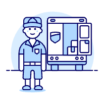 Deliveryman 1 Illustration from UX Duotone Set